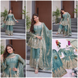 Designer Partywear Fandy Silk Suit