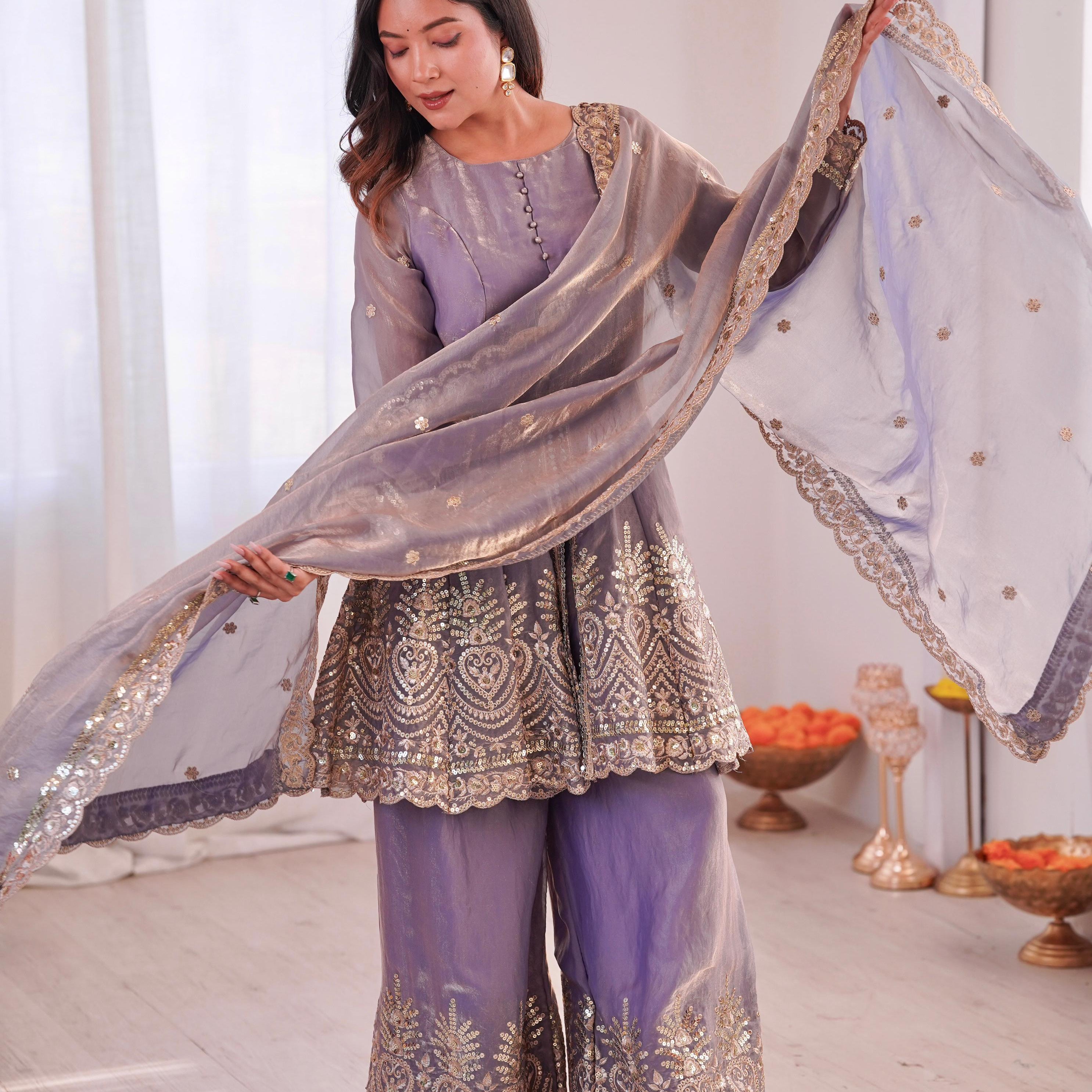 Designer Partywear Fandy Silk Suit