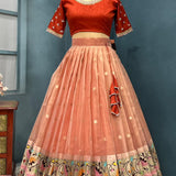 Traditional Paithani Silk Lehenga Choli