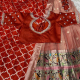 Traditional Paithani Silk Lehenga Choli