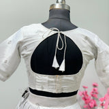 Silver Traditional Silk Lehenga Choli