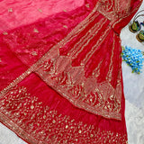 Classy Crunchy Silk Embroidered Suit