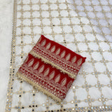 Reddish Designer Fandy Silk Saree