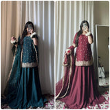 Designer Partywear Silk Suit