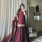 Designer Partywear Silk Suit