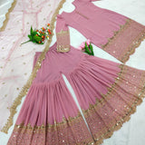 Elegant Embroidered Sharara Suit