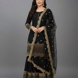 Elegant Embroidered Sharara Suit