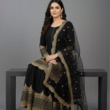 Elegant Embroidered Sharara Suit