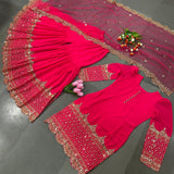 Elegant Embroidered Sharara Suit