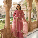 Lavish Natural Silk Suit Set