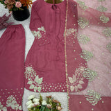 Lavish Natural Silk Suit Set