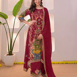 plus size noori anarkali round plaza set