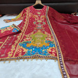 plus size noori anarkali round plaza set