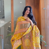 plus size straight suit with mirror work