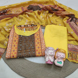 plus size straight suit with mirror work