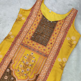 plus size straight suit with mirror work