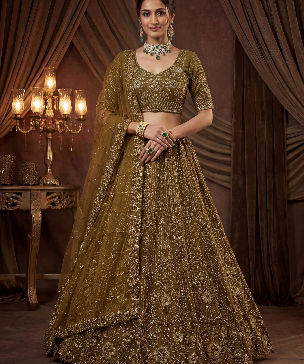 Thread work Combine Partywear lehenga choli