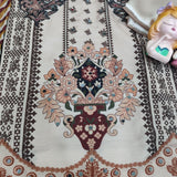 plus size Pakistani Maslin Suit with Real Mirror Work