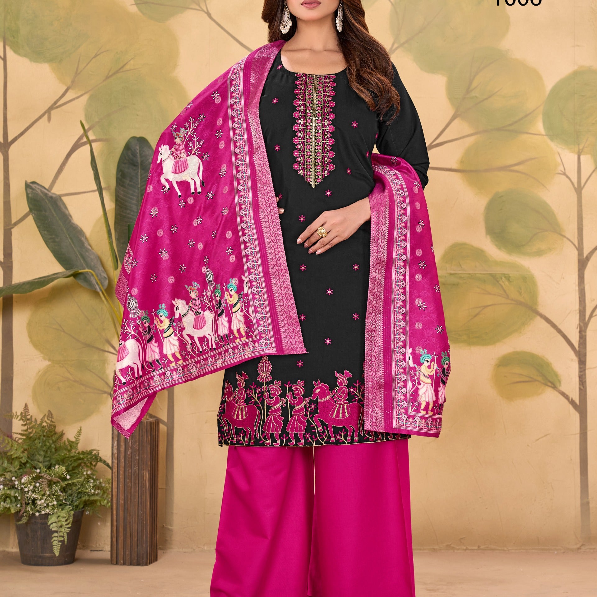plus size utsav plazo suit