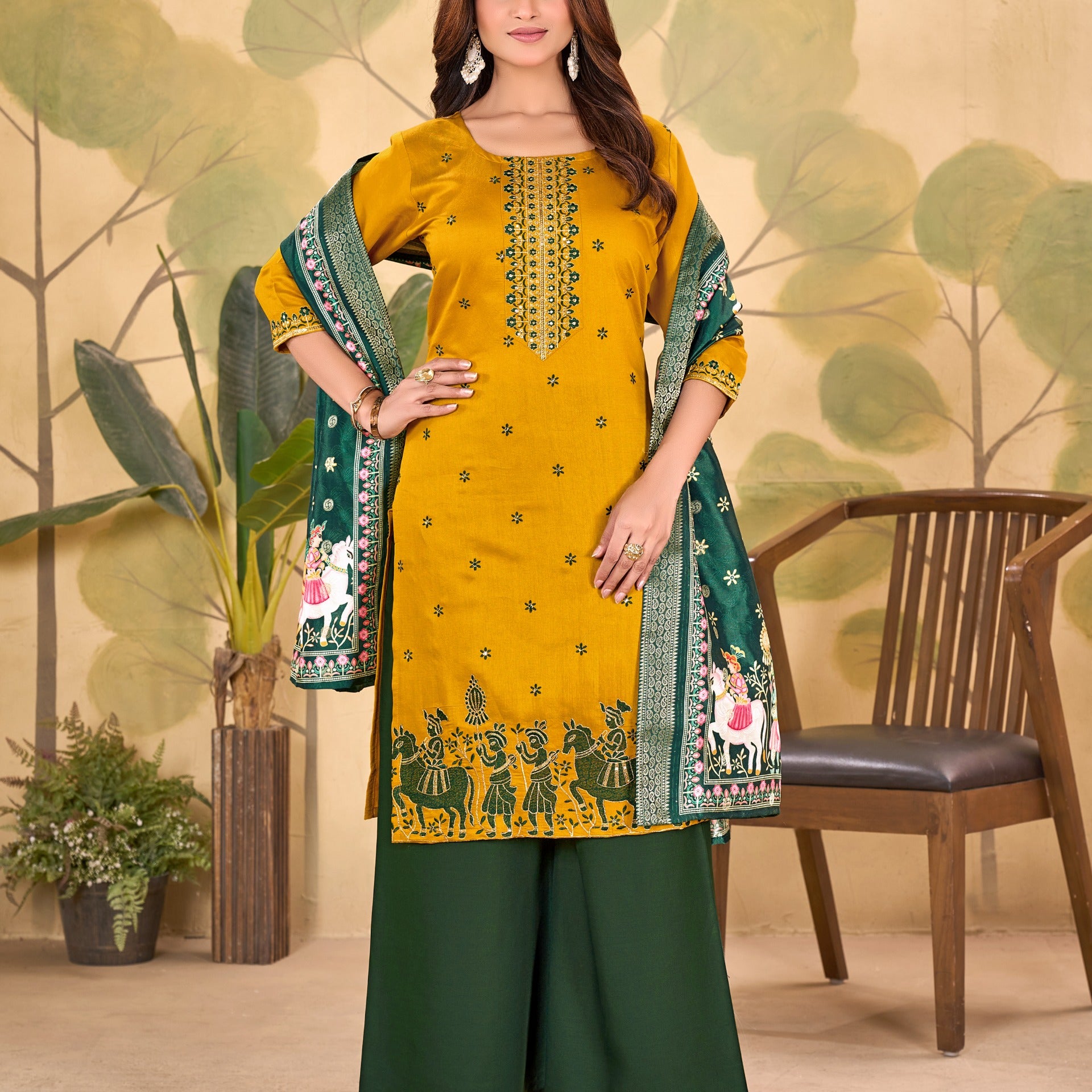 plus size utsav plazo suit
