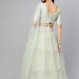 Premium Net Zari Embroidered Lehenga