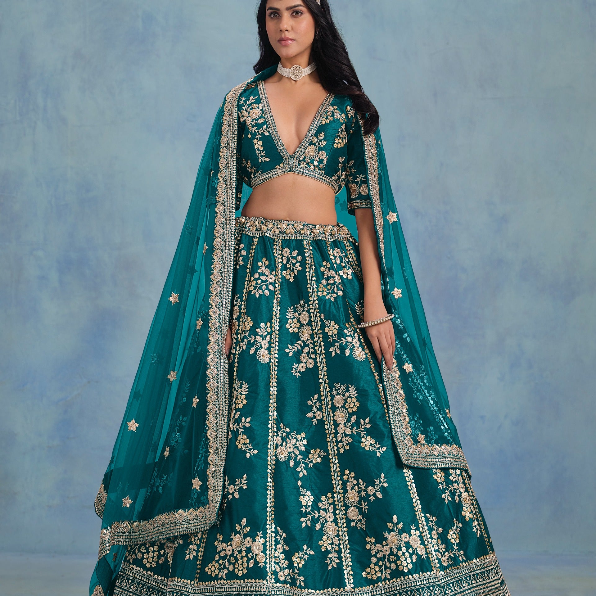 Sheilja Bridal Art Silk Lehenga