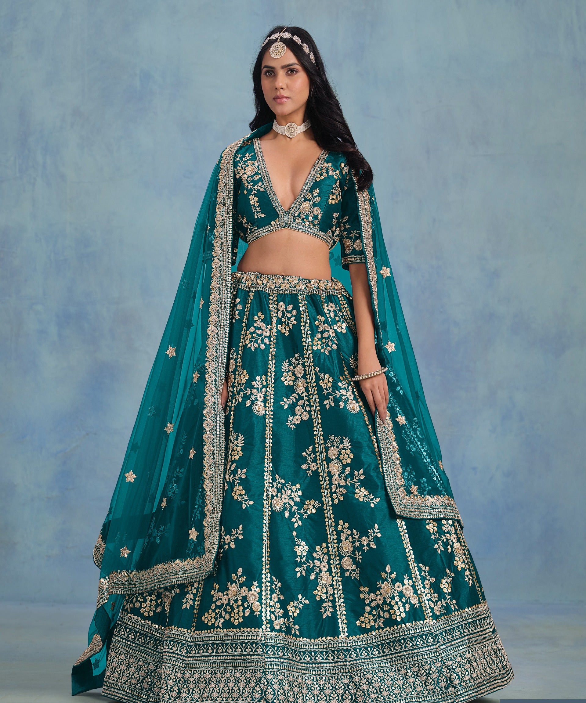 Sheilja Bridal Art Silk Lehenga