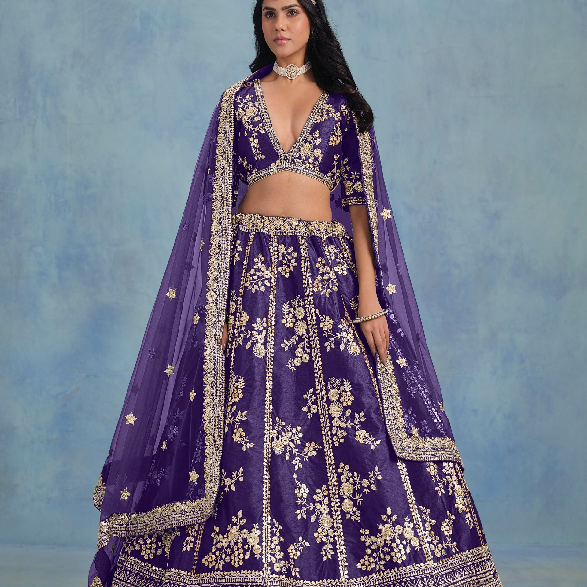 Sheilja Bridal Art Silk Lehenga