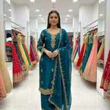 Trendy Embroidered Top Plazzo