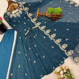 Elegant Embroidered Anarkali Suit