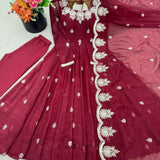 Elegant Embroidered Anarkali Suit