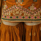 Mustard Designer Top Sharara