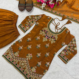 Mustard Designer Top Sharara