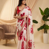 Beutifull Floral Printed Saree