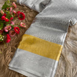 Silver Banarasi Tissue Silk Saree