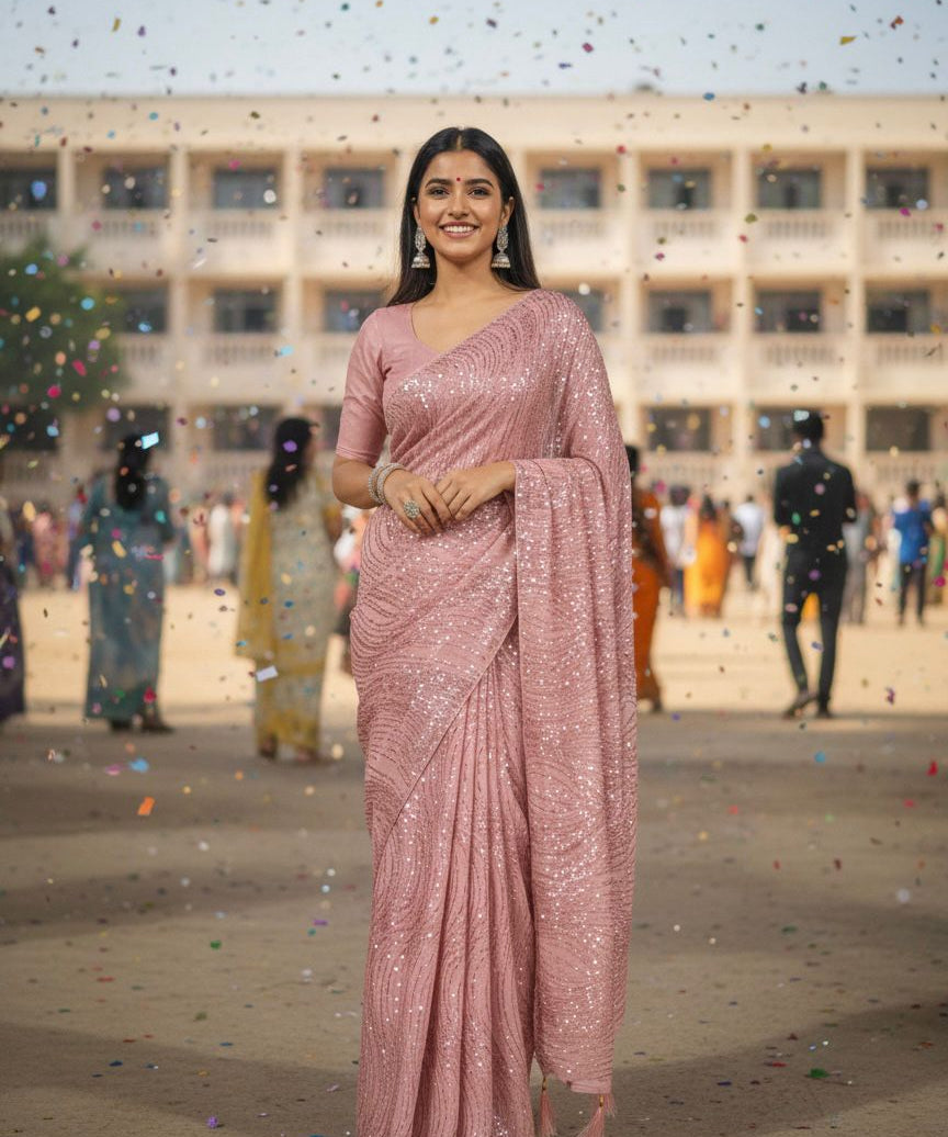 Sajna Limited Edition Sequence Saree