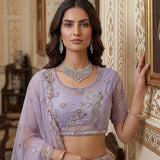 Lavish Bridal Motif Handwork Lehenga