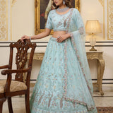 Lavish Bridal Motif Handwork Lehenga