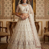 Lavish Bridal Motif Handwork Lehenga