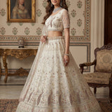 Lavish Bridal Motif Handwork Lehenga