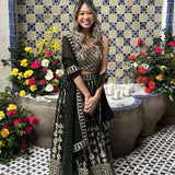 Adorn Georgette Embroidered Lehenga