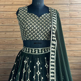 Adorn Georgette Embroidered Lehenga