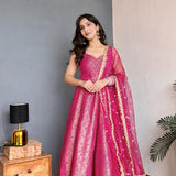 Traditional Viscose Jacquard Gown