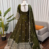 Celebrity Fandy Silk Anarkali Gown