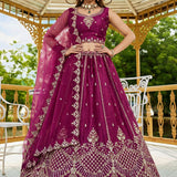 Lavis Wedding Motif Work Lehenga