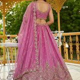 Lavis Wedding Motif Work Lehenga