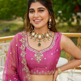 Lavis Wedding Motif Work Lehenga