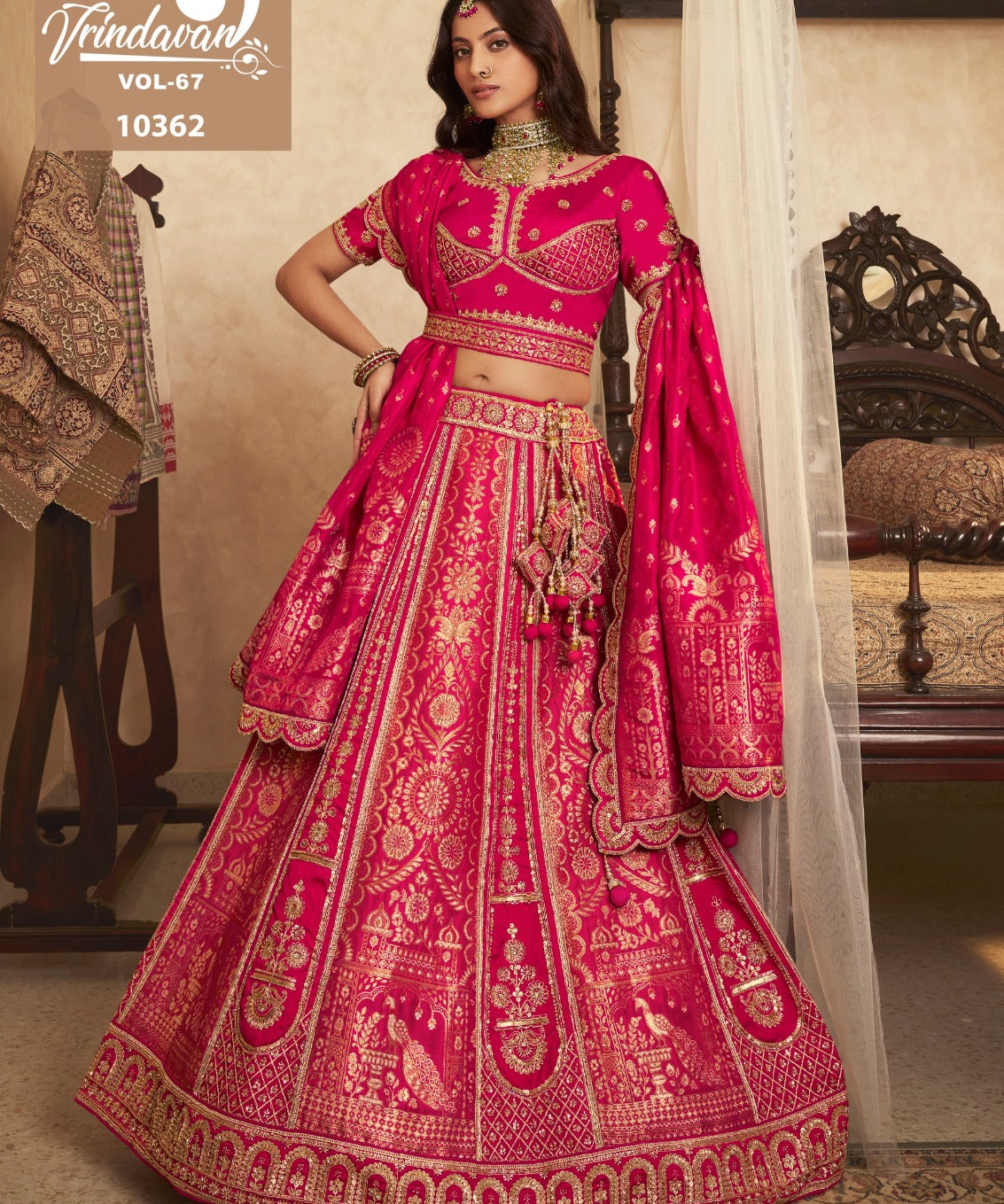 Royal Banarasi Silk Wedding Lehenga