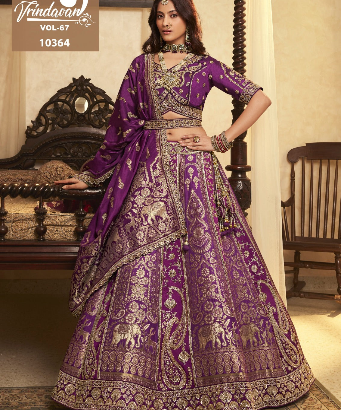 Royal Banarasi Silk Wedding Lehenga