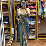 Stunning Red Ready To Wear Saree